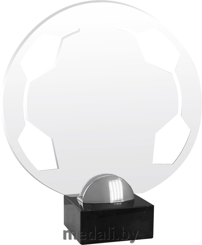 Акриловая награда в сборе Футбол 1708-025-702 от компании ЧП «Квадроком-пром» - фото 1