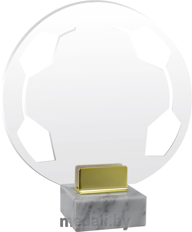 Акриловая награда в сборе Футбол 1708-025-703 от компании ЧП «Квадроком-пром» - фото 1