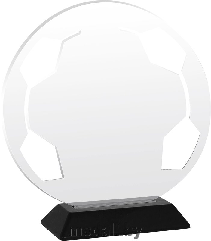 Акриловая награда в сборе Футбол 1708-025-705 от компании ЧП «Квадроком-пром» - фото 1