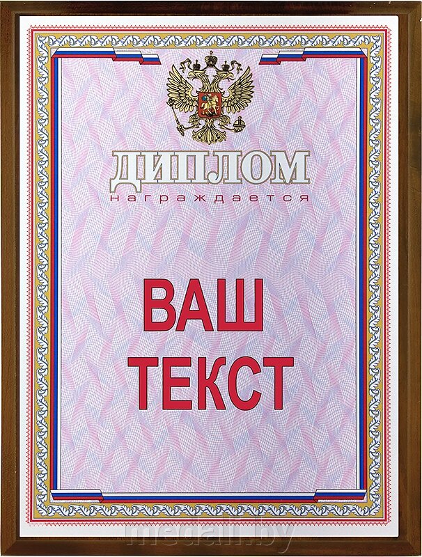 Деревянная плакетка 1914-120-250 от компании ЧП «Квадроком-пром» - фото 1