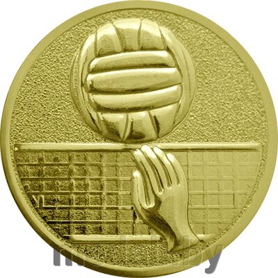 Эмблема волейбол, 25 мм 1111-025-100 от компании ЧП «Квадроком-пром» - фото 1