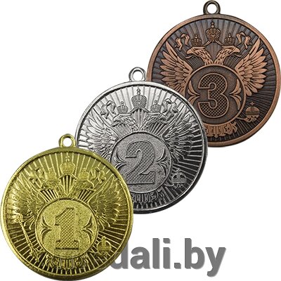 Комплект медалей 50мм (1,2,3, место) 3517-050-000 от компании ЧП «Квадроком-пром» - фото 1