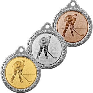 Медаль хоккей 3372-006-100