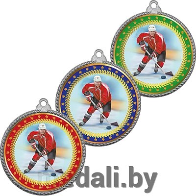 Медаль хоккей 3372-507-002 от компании ЧП «Квадроком-пром» - фото 1