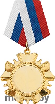 Медаль на колодке праздничная триколор 3000-032-247 от компании ЧП «Квадроком-пром» - фото 1