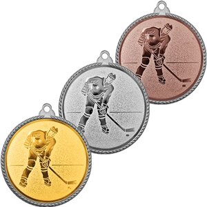 Медаль рельефная хоккей 3372-106-201