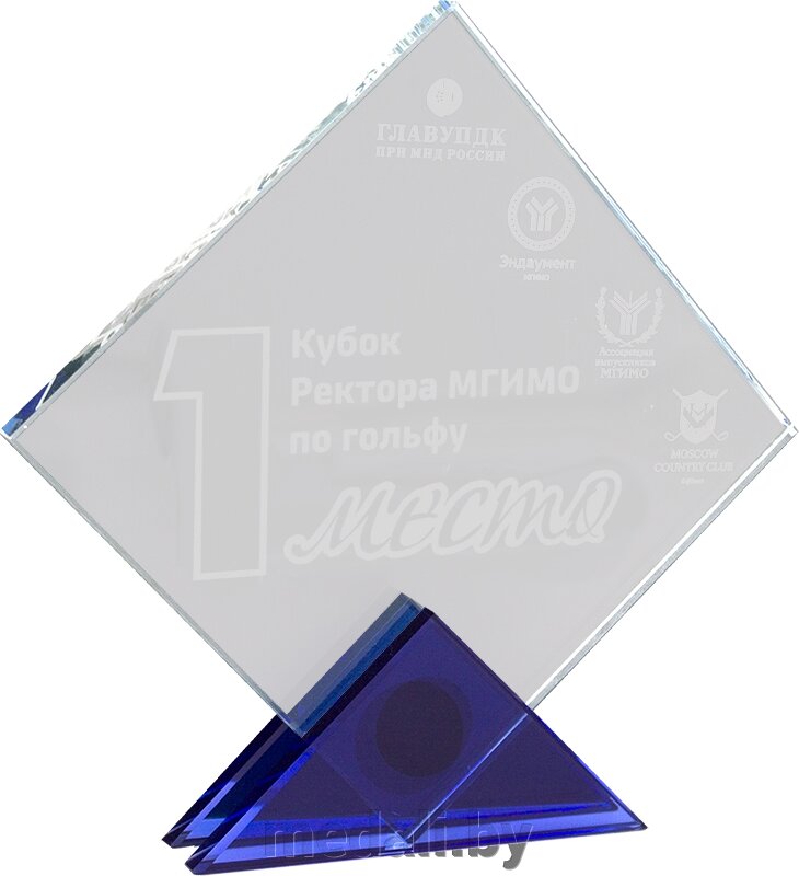 Награда из стекла 1663-160-ГР0 от компании ЧП «Квадроком-пром» - фото 1