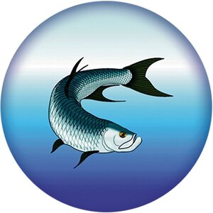 Акриловая эмблема рыбная ловля 1369-025-001