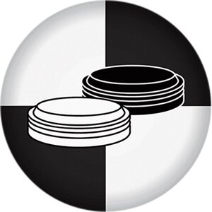 Акриловая эмблема шашки 1346-050-000