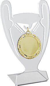 Акриловая награда с медалью 70мм 1781-210-000