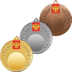 Медаль Лубянка Герб России - наклейка