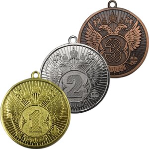 Комплект медалей 50мм (1,2,3, место) 3517-050-000
