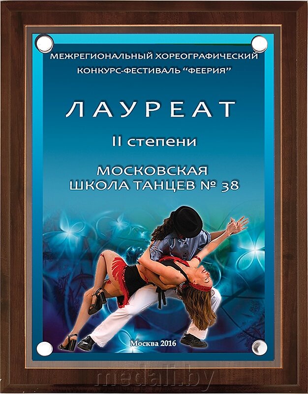 Плакетка с акриловым стеклом 2600-001-024 от компании ЧП «Квадроком-пром» - фото 1