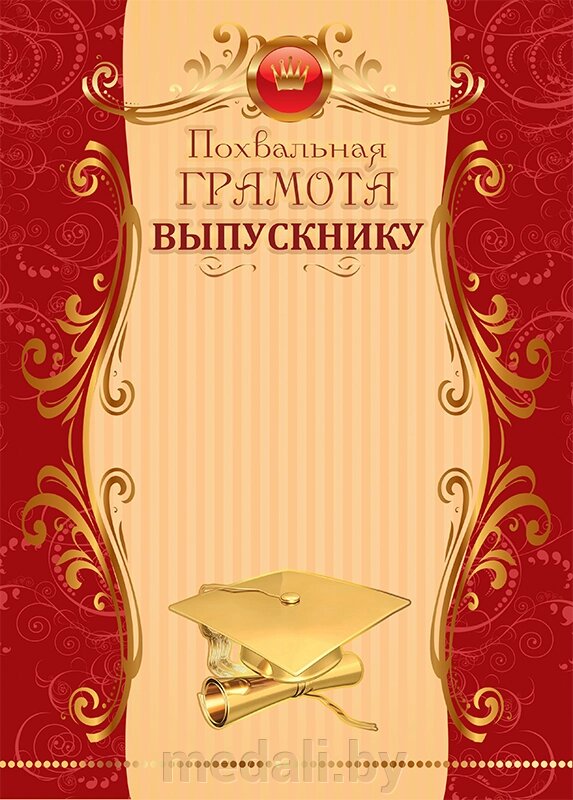 Похвальная грамота ВЫПУСКНИКУ 1031-008-027 от компании ЧП «Квадроком-пром» - фото 1