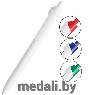 Ручка белая под цветное нанесение 3235-140-001 от компании ЧП «Квадроком-пром» - фото 1