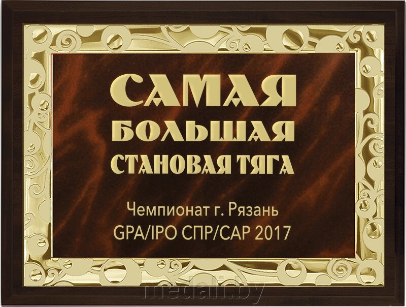 Вариант комплектации плакетки №697 1914-697-200 от компании ЧП «Квадроком-пром» - фото 1