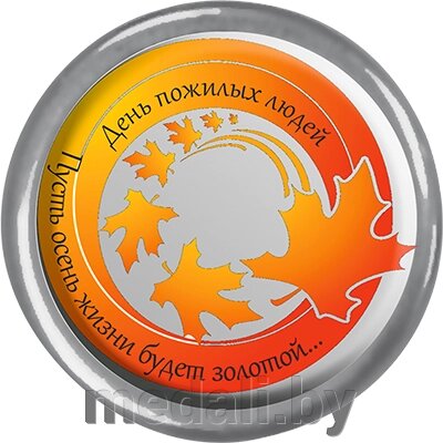 Значок с акриловой вставкой 1064-160-201 от компании ЧП «Квадроком-пром» - фото 1