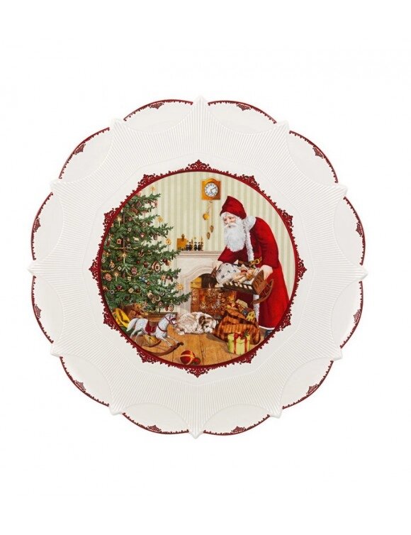 Блюдо круглое Villeroy Санта приносит подарки  14-8332-2241 42 см ##от компании## Магазин уютной кухни - ##фото## 1