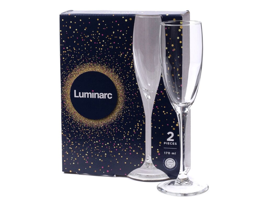 Бокалы для шампанского Luminarc Signature P8107 2 шт от компании Магазин уютной кухни - фото 1