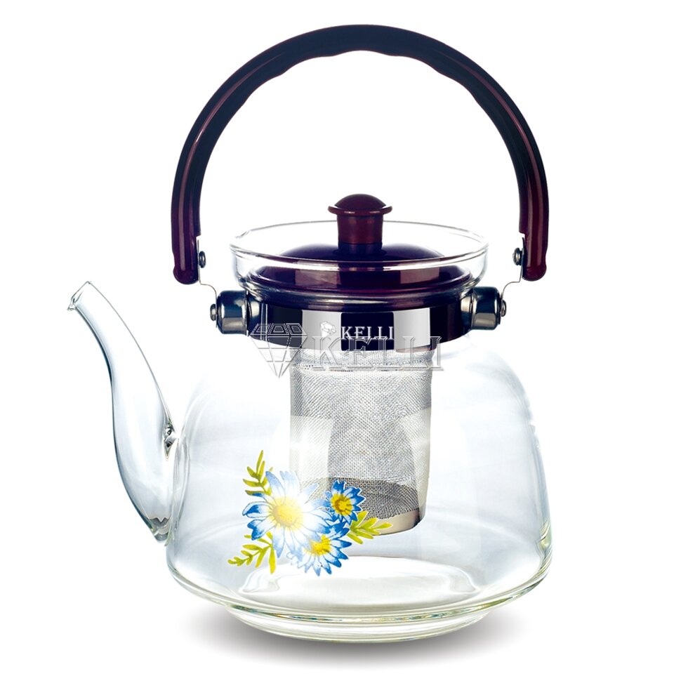 Чайник стеклянный Kelli KL 3002 1.4л ##от компании## Магазин уютной кухни - ##фото## 1