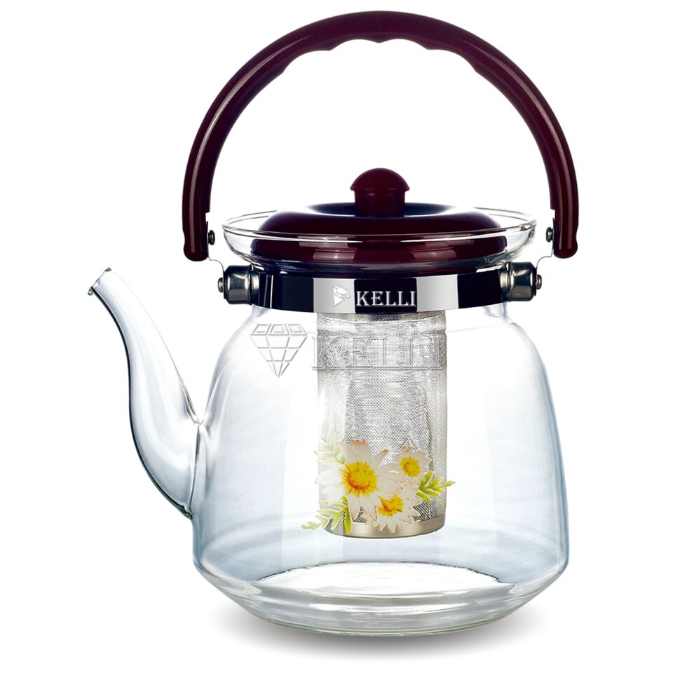 Чайник стеклянный Kelli KL 3004 2.2л ##от компании## Магазин уютной кухни - ##фото## 1