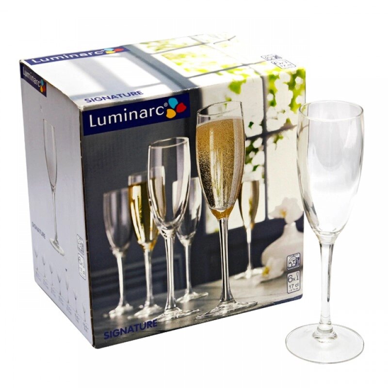 Фужеры для шампанского Luminarc Signature H8161 6шт ##от компании## Магазин уютной кухни - ##фото## 1