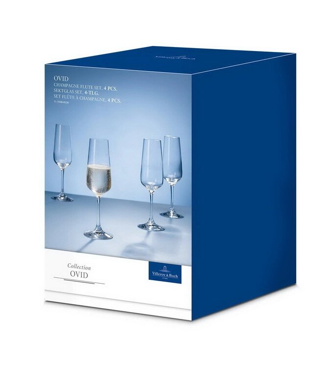 Набор бокалов для шампанского Villeroy & Boch Ovid 11-7209-8130 4 шт от компании Магазин уютной кухни - фото 1