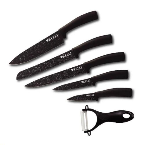Набор ножей кухонных Kelli KL-2031 от компании Магазин уютной кухни - фото 1