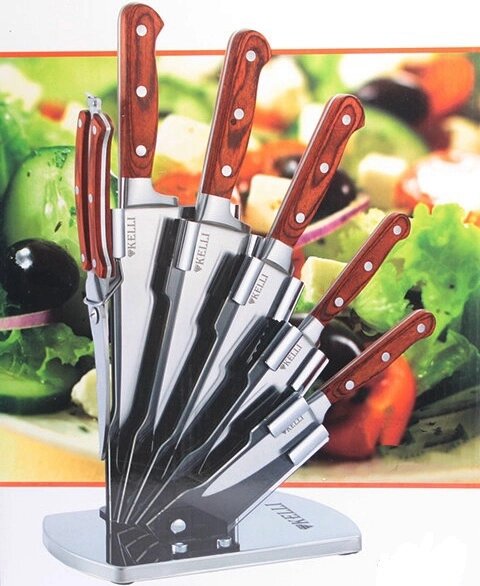 Набор ножей кухонных Kelli KL 2121 от компании Магазин уютной кухни - фото 1