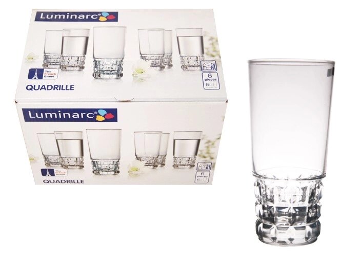 Набор стаканов Luminarc Quadrille P4789 от компании Магазин уютной кухни - фото 1