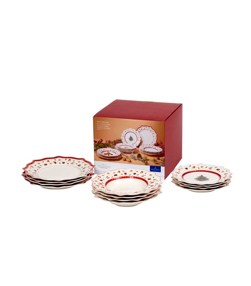 Набор тарелок Villeroy & Boch Toys Delight 14-8585-8816 12 шт. от компании Магазин уютной кухни - фото 1