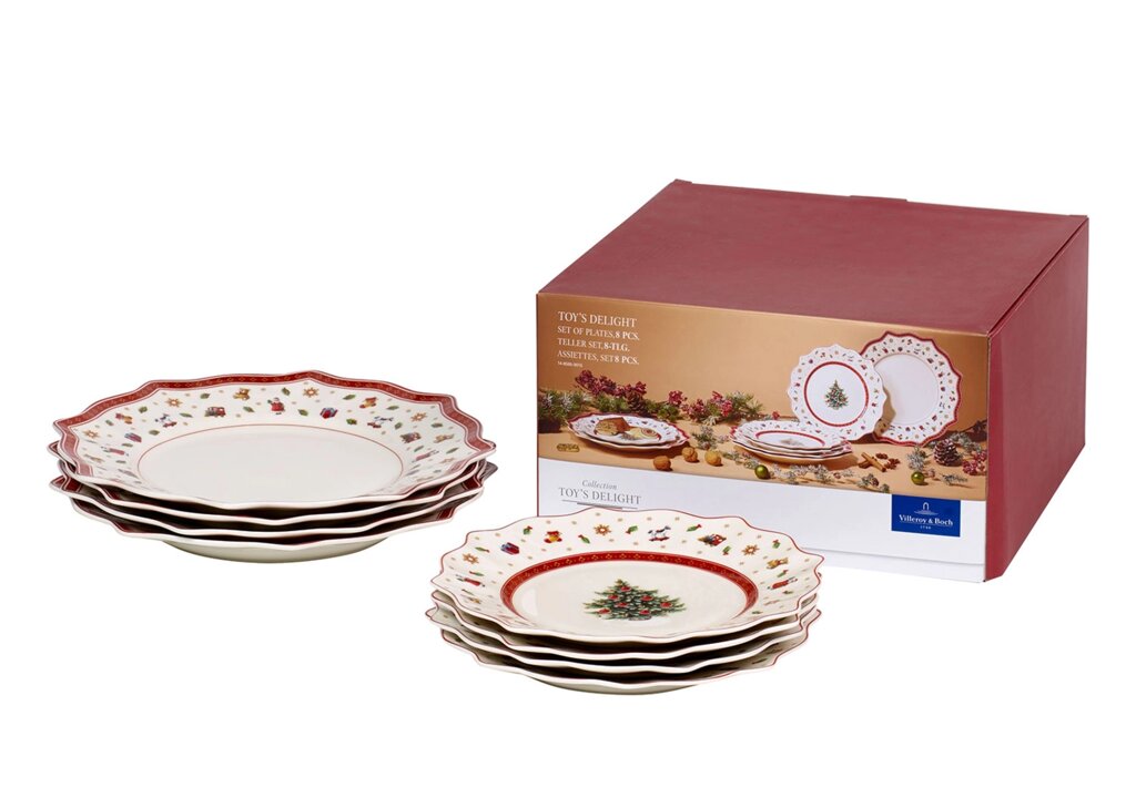 Набор тарелок Villeroy & Boch Toys Delight 14-8585-9015 8 шт. от компании Магазин уютной кухни - фото 1