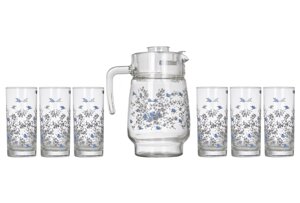 Набор кувшин + стаканы Luminarc Arcopal Romantique N3217