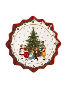 Блюдо круглое Villeroy Дети вокруг елки 14-8332-2281 39 см