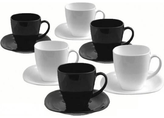 Сервиз чайный Luminarc Carine Black&White D2371 от компании Магазин уютной кухни - фото 1