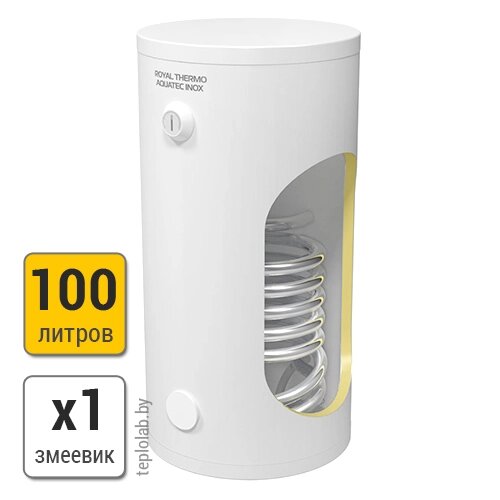 Бойлер косвенного нагрева Royal Thermo Aquatec INOX RTWX 100 от компании ООО «Лаборатория Тепла» - фото 1