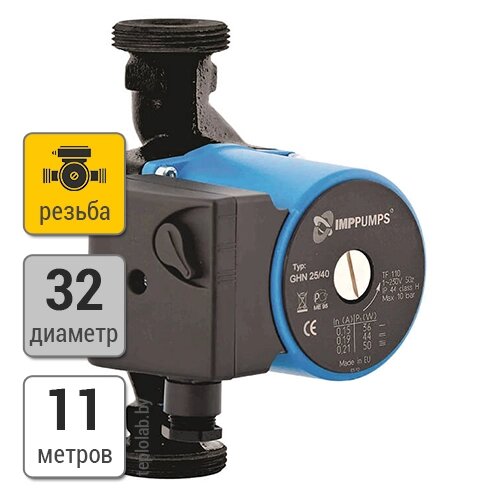 IMP Pumps GHN 32/120-180 насос циркуляционный от компании ООО «Лаборатория Тепла» - фото 1