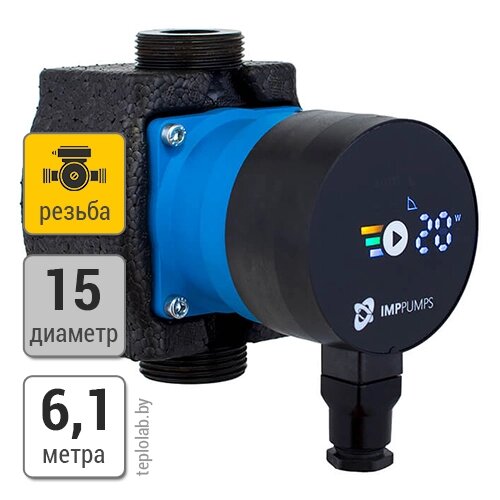 IMP Pumps NMT Mini PRO 15/60-130 насос циркуляционный от компании ООО «Лаборатория Тепла» - фото 1