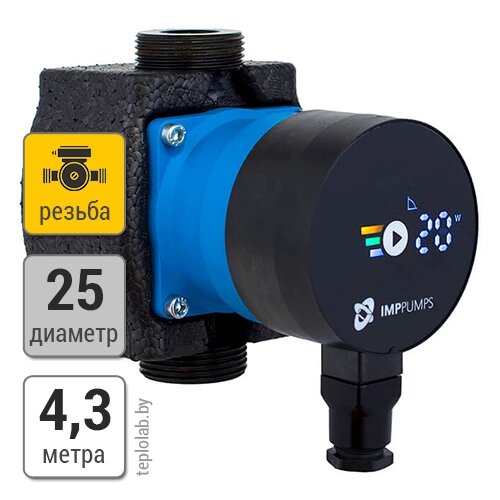 IMP Pumps NMT Mini PRO 25/40-130 насос циркуляционный от компании ООО «Лаборатория Тепла» - фото 1