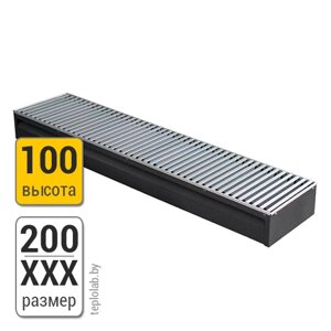 Конвектор внутрипольный KZTO Бриз 200-100 5000 мм
