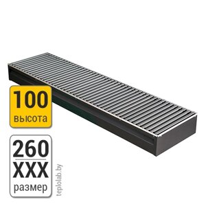 Конвектор внутрипольный KZTO Бриз 260-100 2000 мм