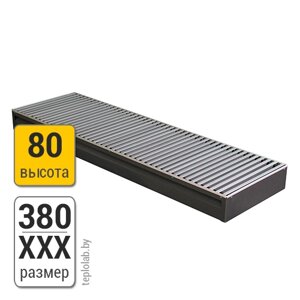 Конвектор внутрипольный KZTO Бриз 380-80