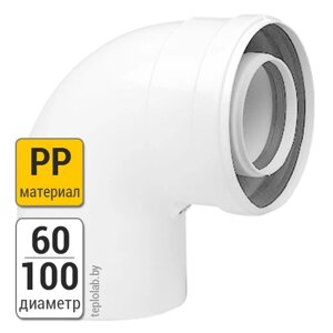 Колено коаксиальное Baxi DN60/100 PP, 90°