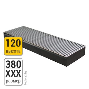 Конвектор внутрипольный KZTO Бриз 380-120 5000 мм