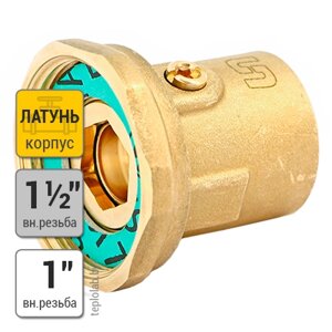 Соединение с шаровым краном Uni-Fitt 1 1/2х1 ВР