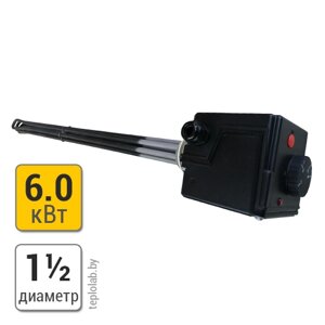 Электрический ТЭН с термостатом S-Tank 6 кВт, 380 В