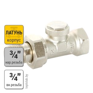 Вентиль обратный с разъемным соединением Uni-Fitt 3/4" ВР/НР