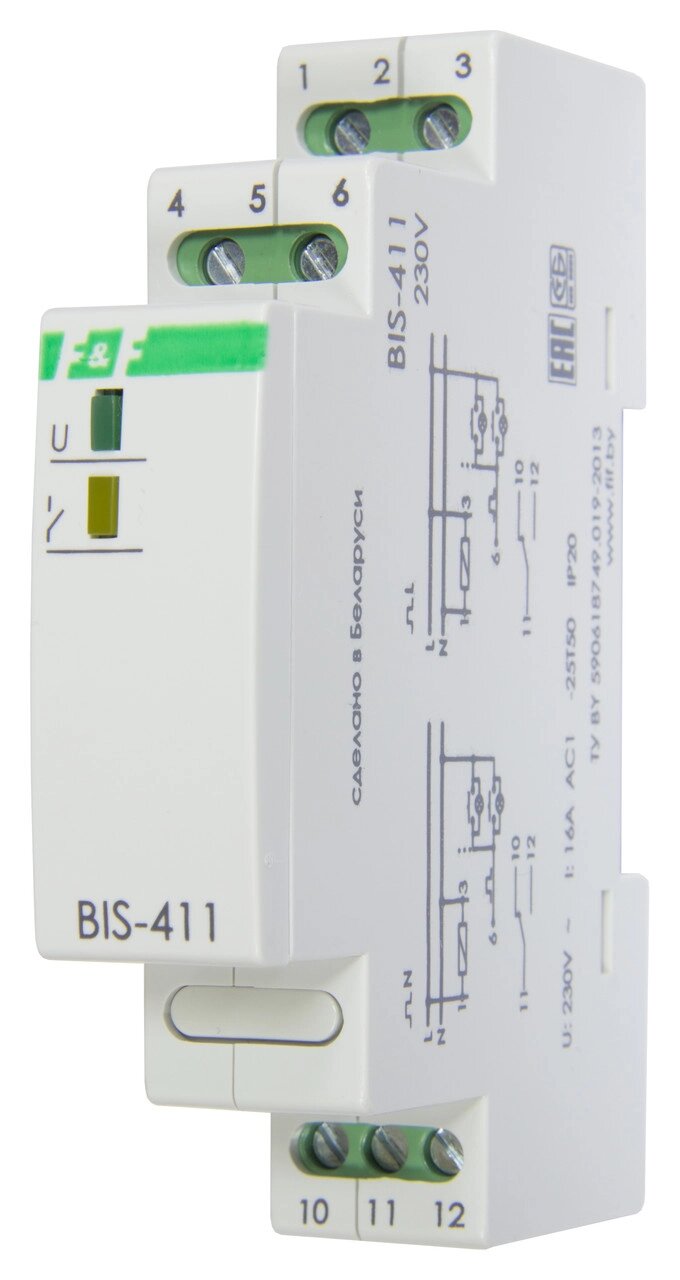 Реле импульсное Евроавтоматика ФиФ BIS-411 от компании ООО «Лаборатория Тепла» - фото 1