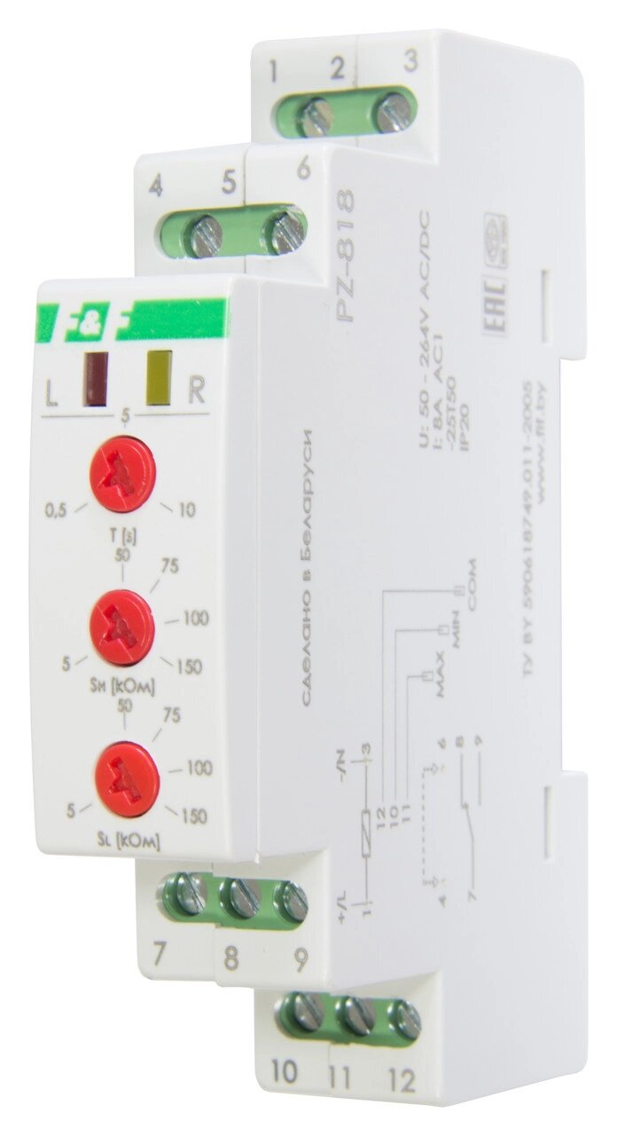 Реле контроля уровня Евроавтоматика ФиФ PZ-818 от компании ООО «Лаборатория Тепла» - фото 1