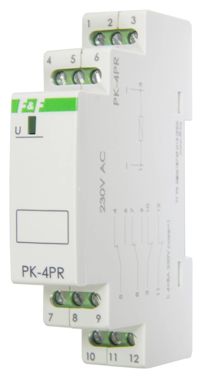 Реле промежуточное Евроавтоматика ФиФ PK-4PR от компании ООО «Лаборатория Тепла» - фото 1